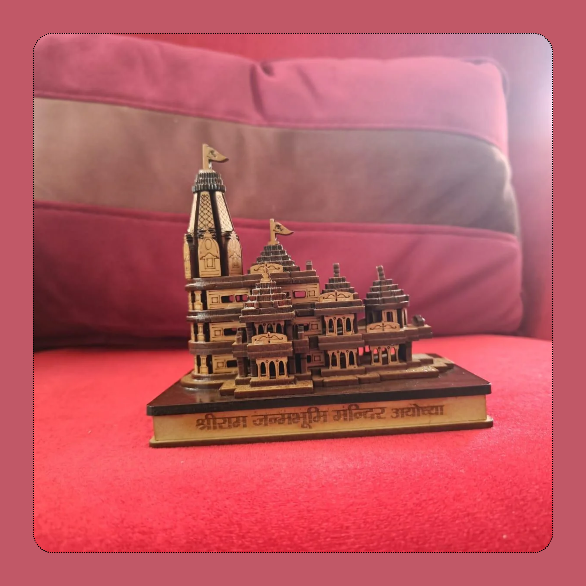 Shri Ram Mandir Ayodhya 3D Wooden Temple