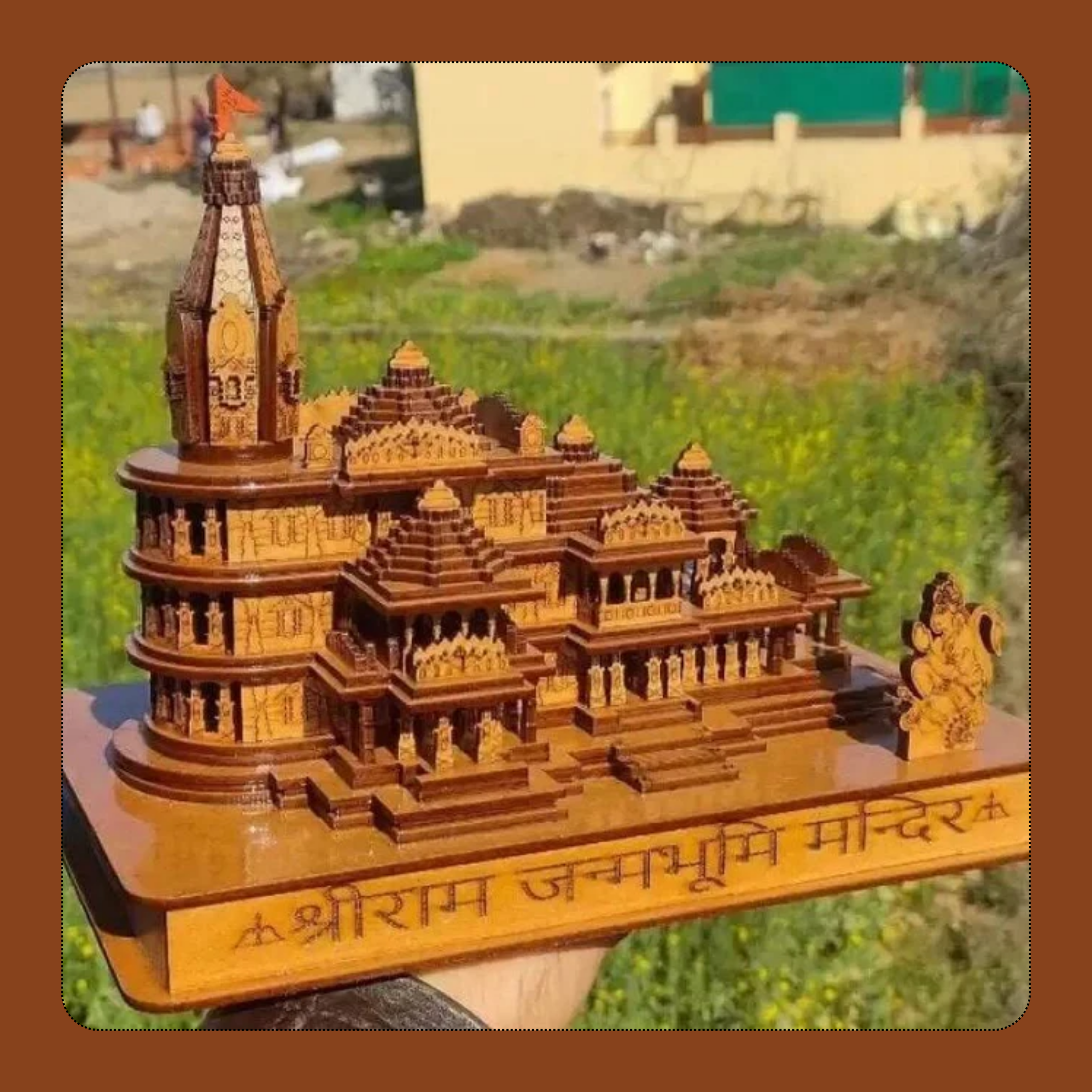 Shri Ram Mandir Ayodhya 3D Wooden Temple