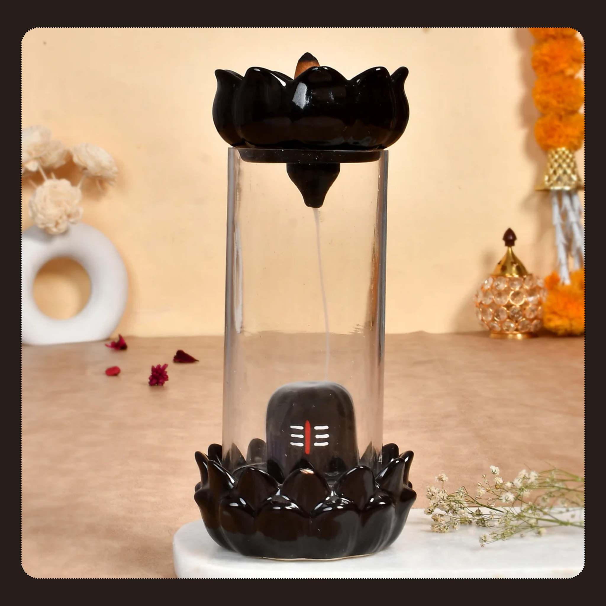 Shiva Smoke Fountain Incense Burner